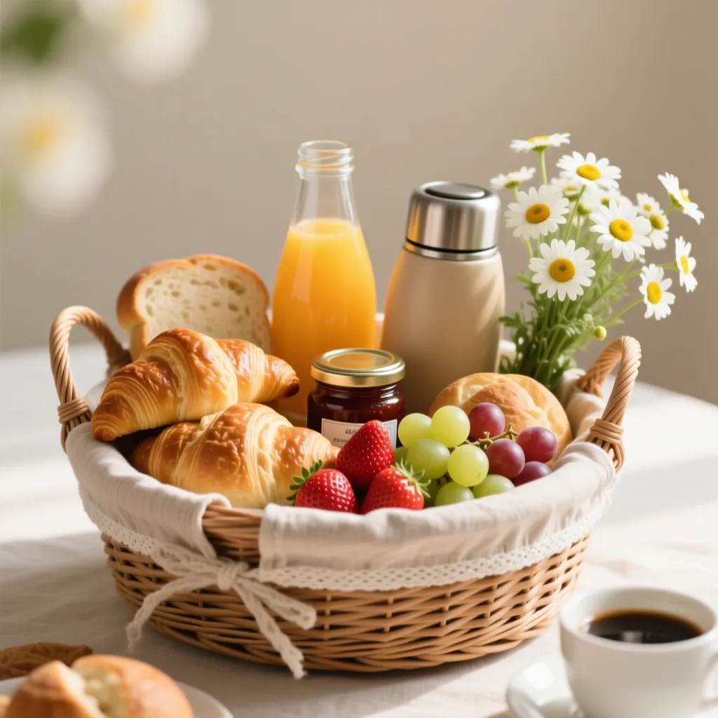 Cesta Café da Manhã com Espumante