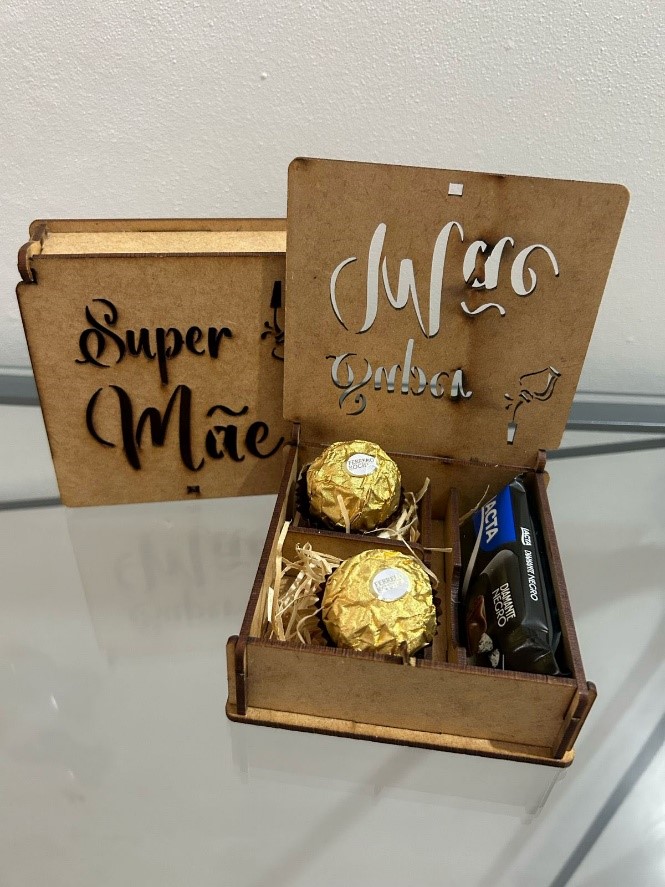 Porta-Joias Super Mãe 💖✨ | Cesta Encantada